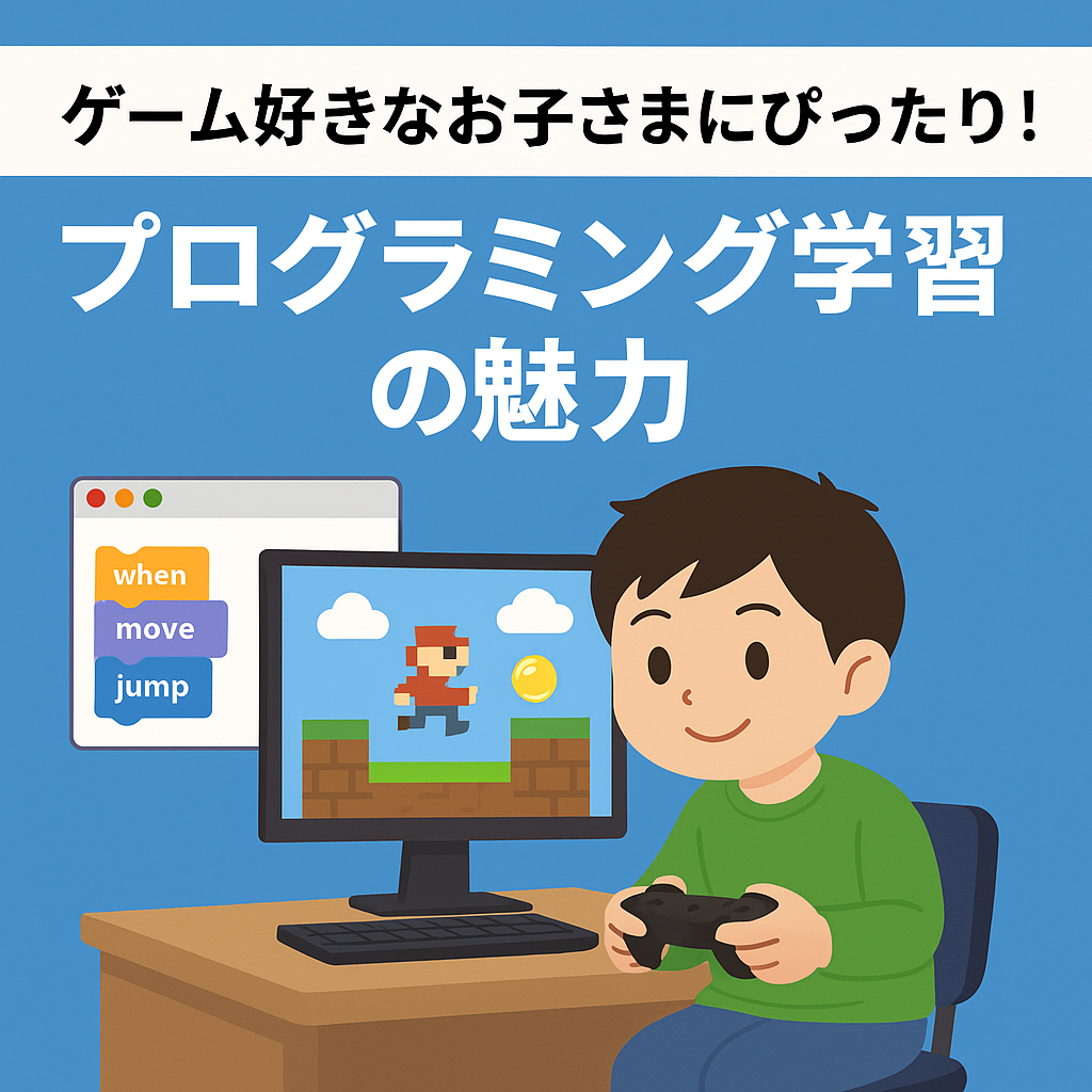 ゲーム好きなお子さまにぴったり！プログラミング学習の魅力