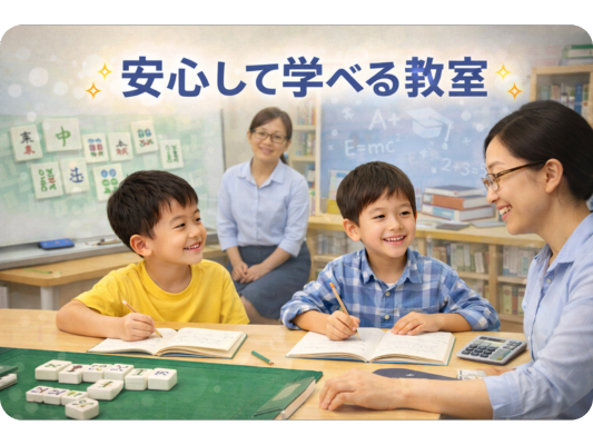 安心して学べる教室の雰囲気