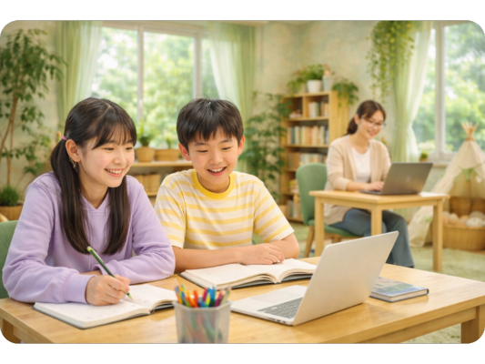 落ち着いた教室の雰囲気